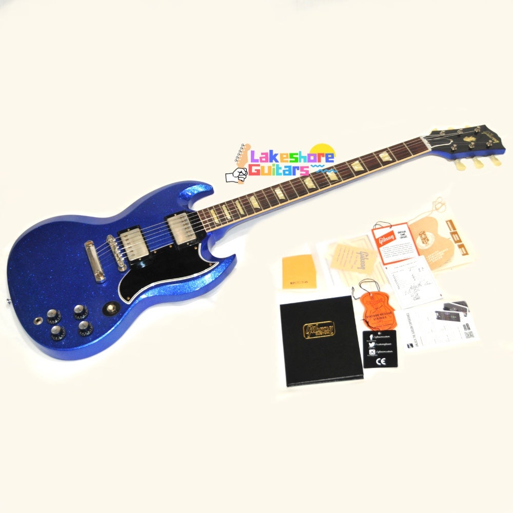 Gibson 61 SG Les paul Standard M2M Stinger Headstock 2024 - Blue